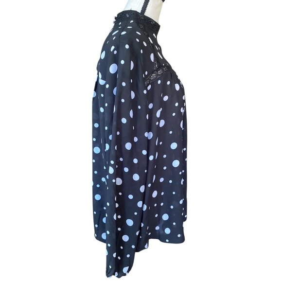 Zac & Racheal polkadotted blouse SZ LRG - Picture 3 of 6